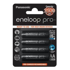Panasonic Eneloop Pro Rechargeable Batteries BK-3HCDE/4BE - Long-lasting Power & Eco-Friendly Energy Solution